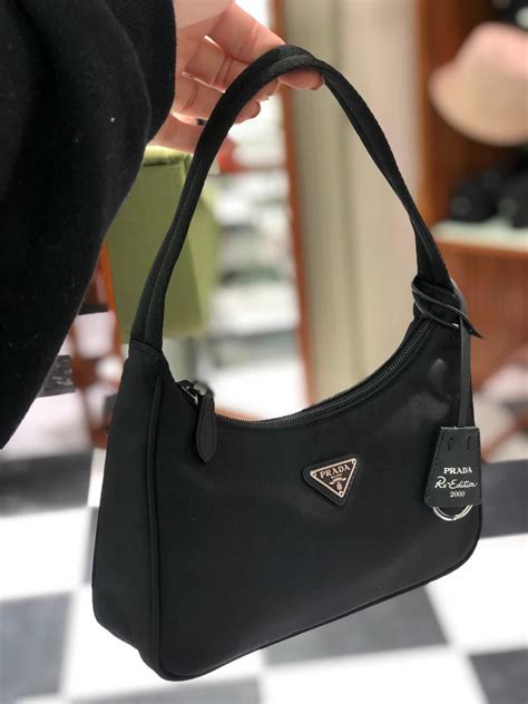 prada mini purse bag|Prada small nylon camera bag.